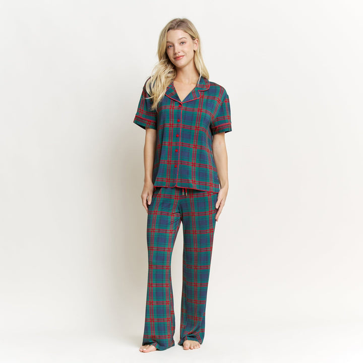 Honeydew Intimates All American Short Sleeve Dreamspell Plaid