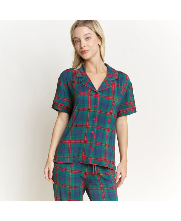 Honeydew Intimates All American Short Sleeve Dreamspell Plaid