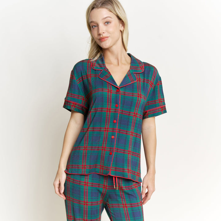 Honeydew Intimates All American Short Sleeve Dreamspell Plaid