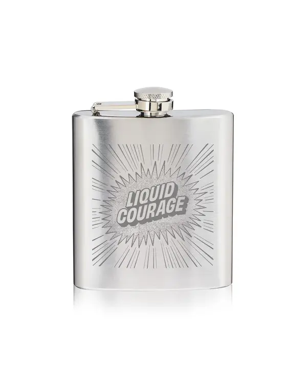 True Brands Trueflask 6 oz Stainless Steel Liquid Courage Flask