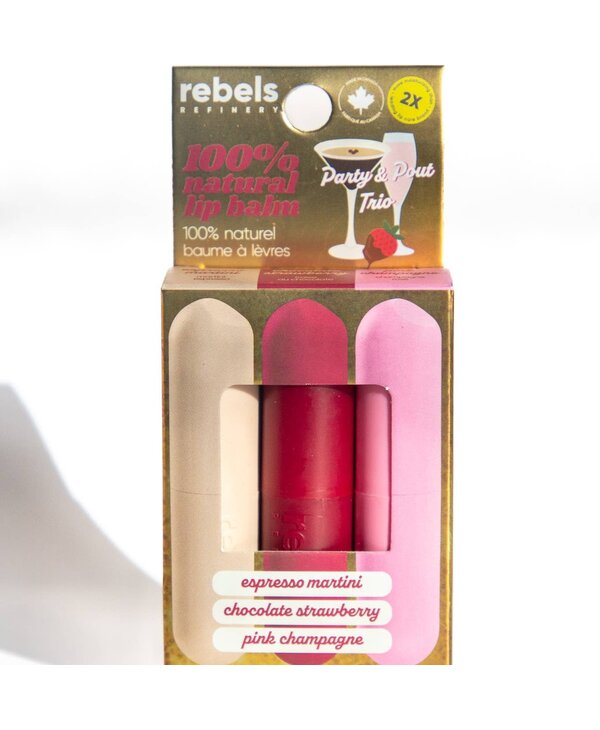 Rebels Refinery Party & Pout Trio 3 Pack Sleek Sticks