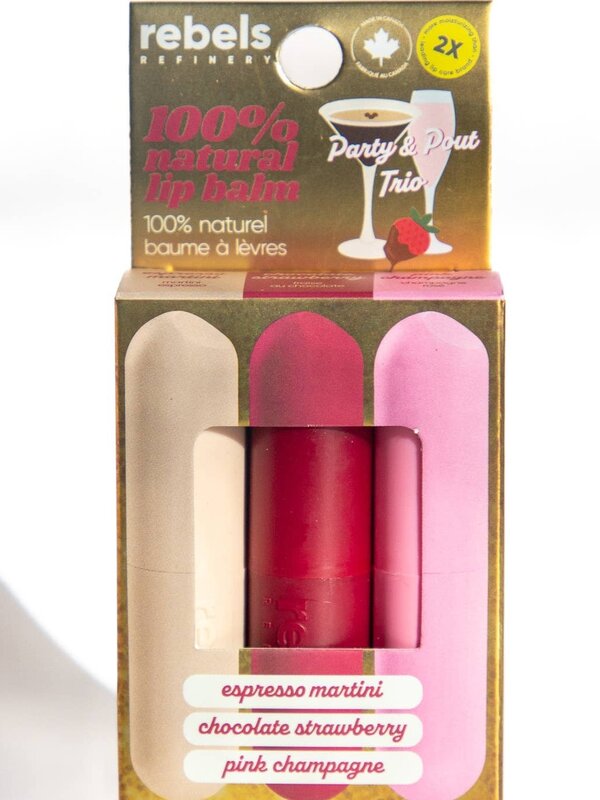 Rebels Refinery Party & Pout Trio 3 Pack Sleek Sticks