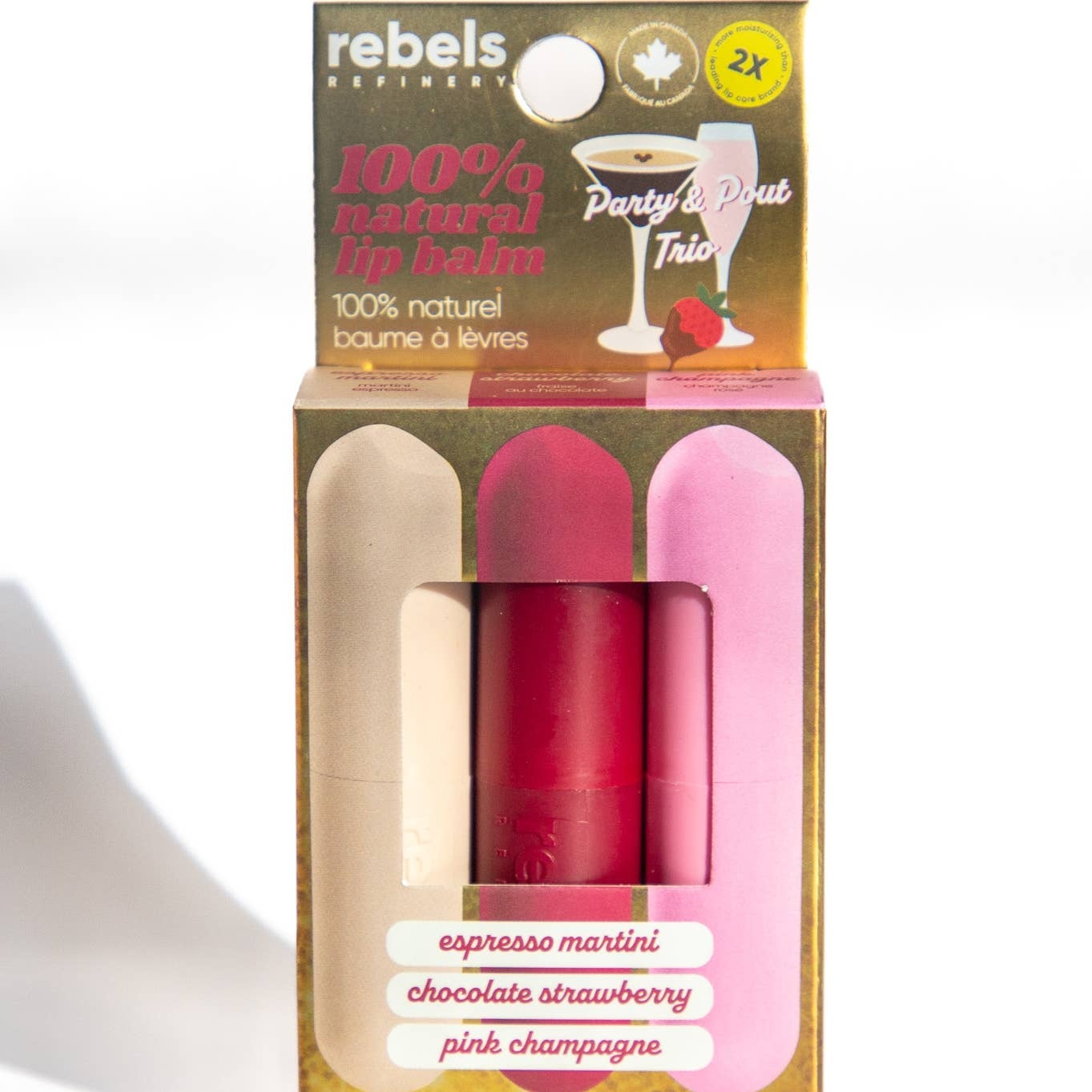 Rebels Refinery Party & Pout Trio 3 Pack Sleek Sticks