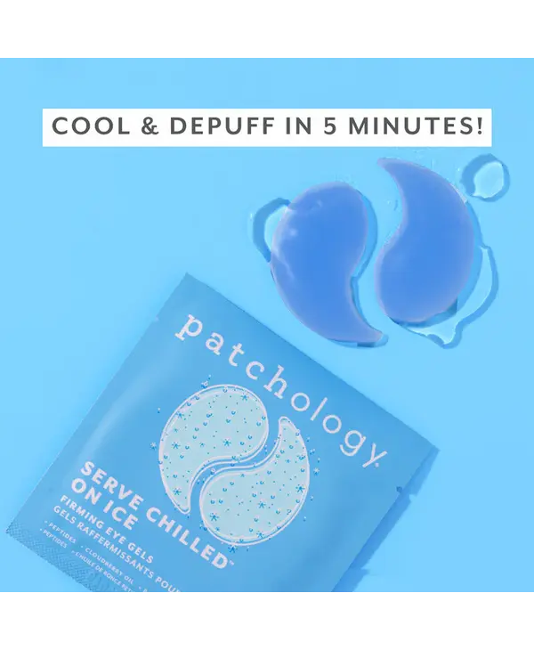 Patchology Served Chilled On Ice  Firming Eye Gels, 5pk