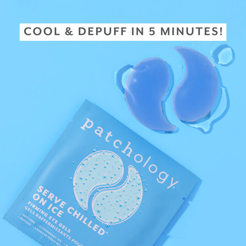 Patchology Served Chilled On Ice  Firming Eye Gels, 5pk
