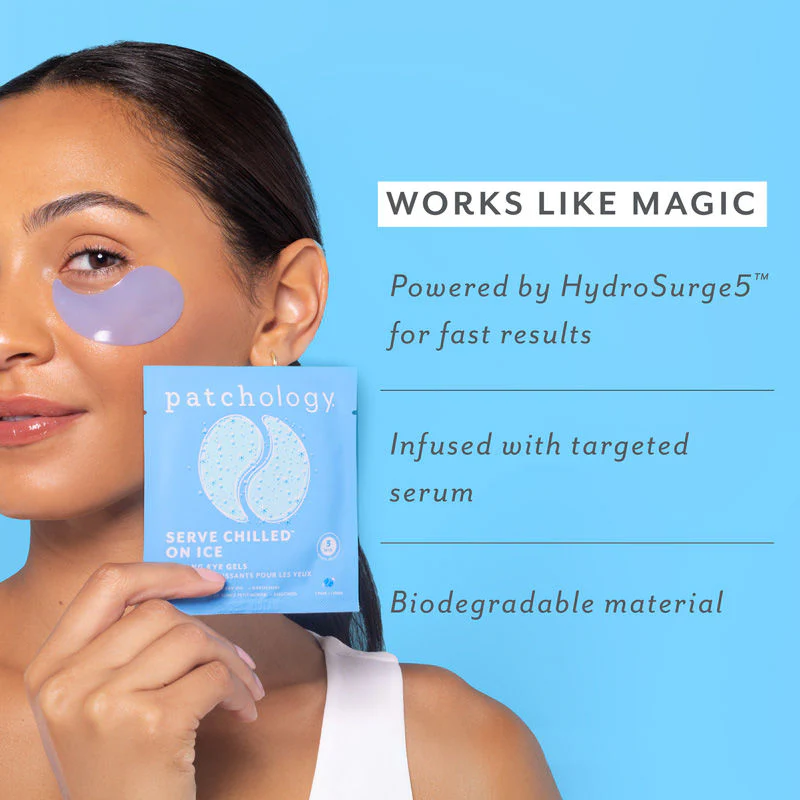Patchology Served Chilled On Ice Firming Eye Gels, Single