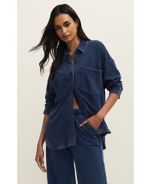 Z Supply All Day Knit Denim Jacket