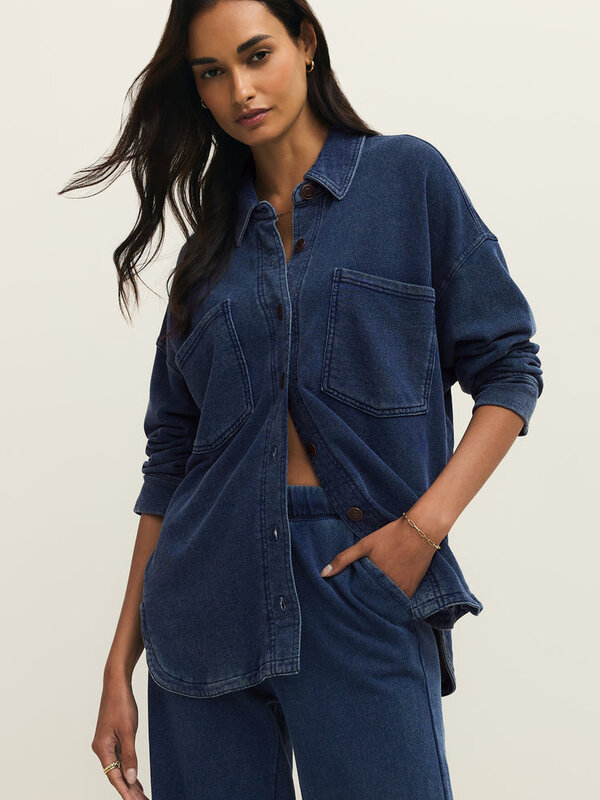 Z Supply All Day Knit Denim Jacket