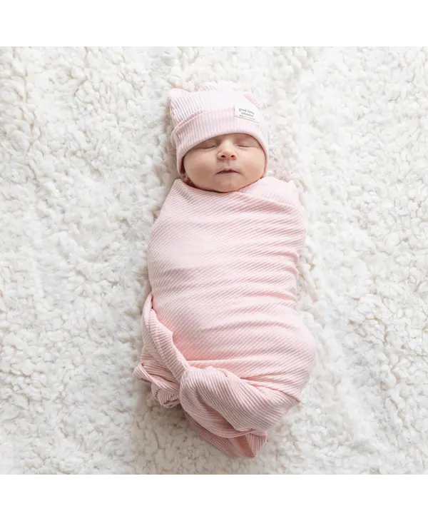 Bella Tunno Rib Swaddle & Beanie Set