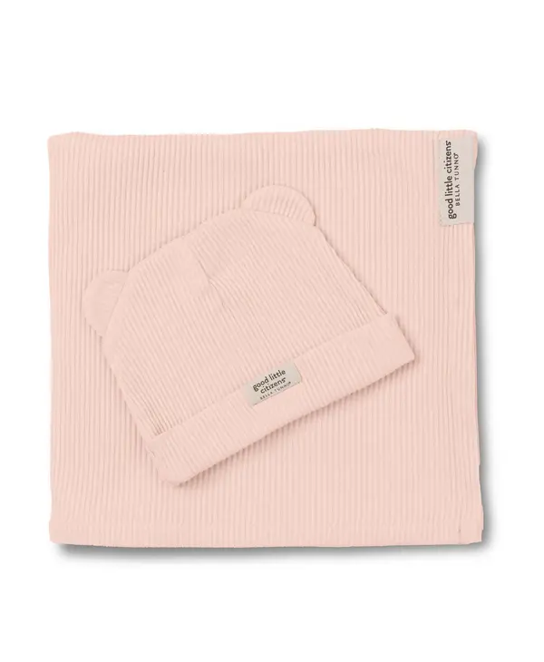 Bella Tunno Rib Swaddle & Beanie Set