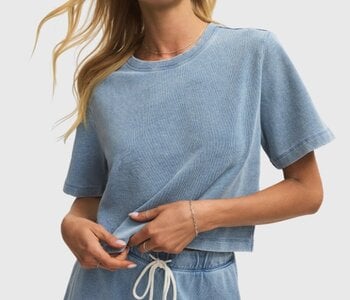 Curran Knit Denim Sweatshirt