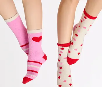 Heart Socks, Pink