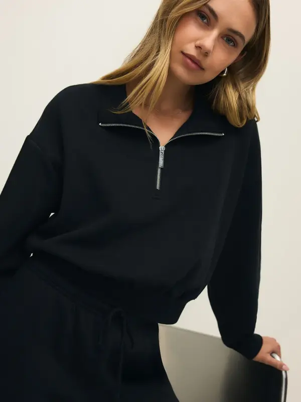 Z Supply Downtown Half Zip Sweatshirt