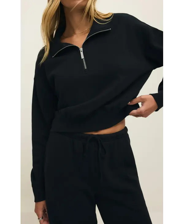 Z Supply Downtown Half Zip Sweatshirt