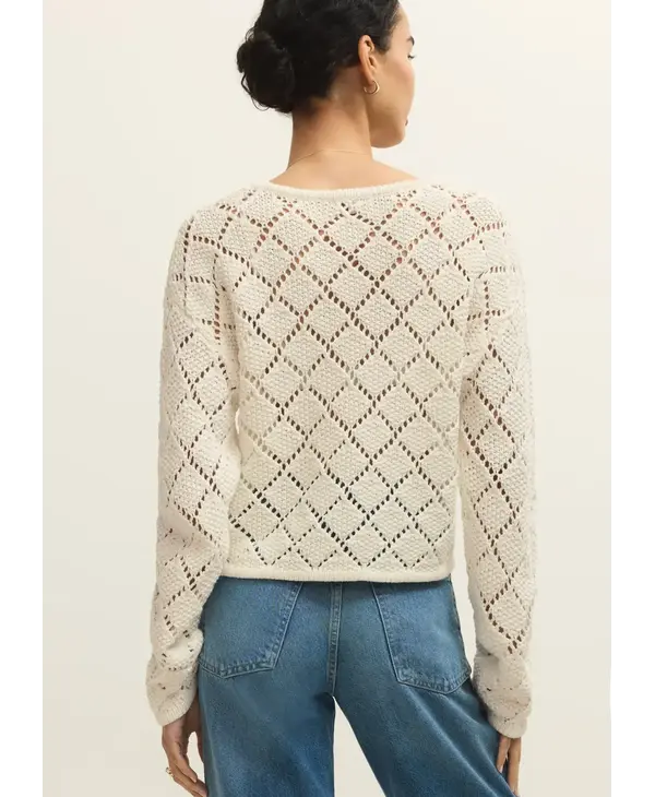 Z Supply Hullen Crochet Sweater