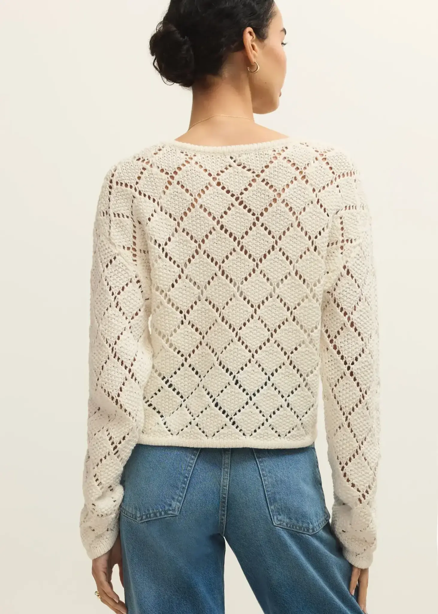 Z Supply Hullen Crochet Sweater