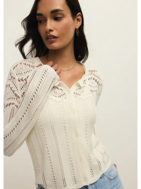 Z Supply Alycia Crochet Sweater