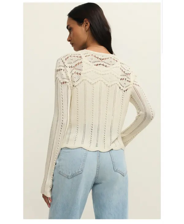 Z Supply Alycia Crochet Sweater
