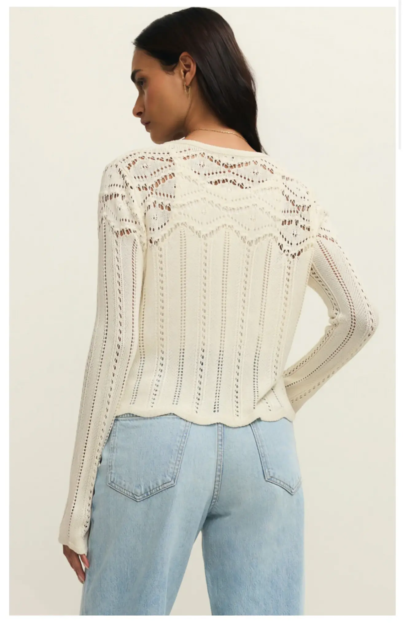 Z Supply Alycia Crochet Sweater