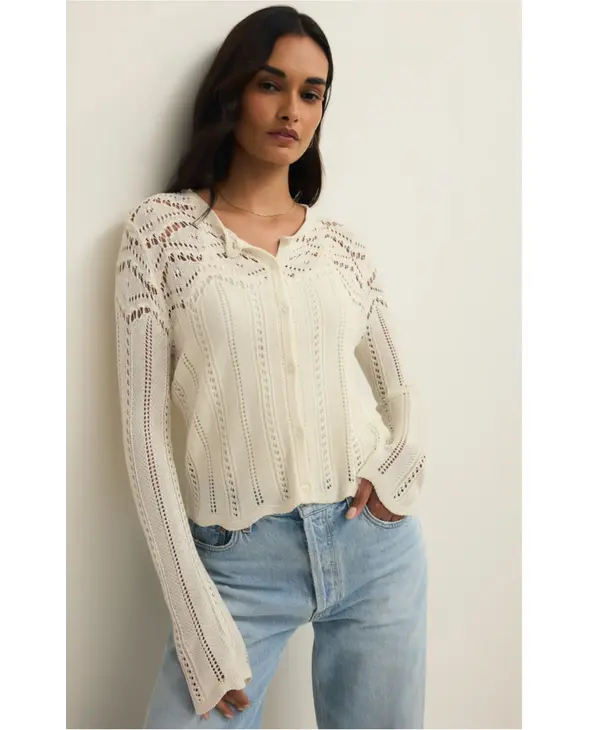 Z Supply Alycia Crochet Sweater