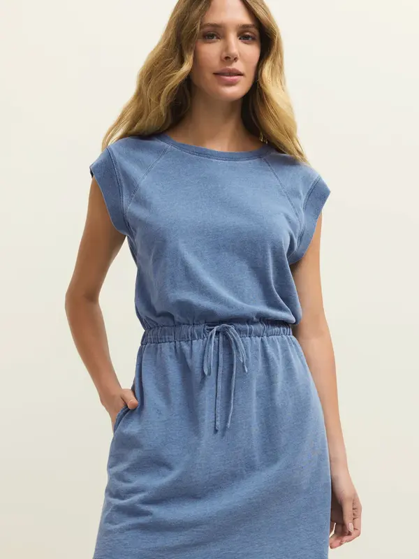 Z Supply Kalani Jersey Denim Dress