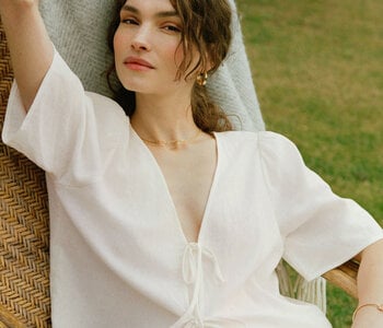 La Belle Linen Top