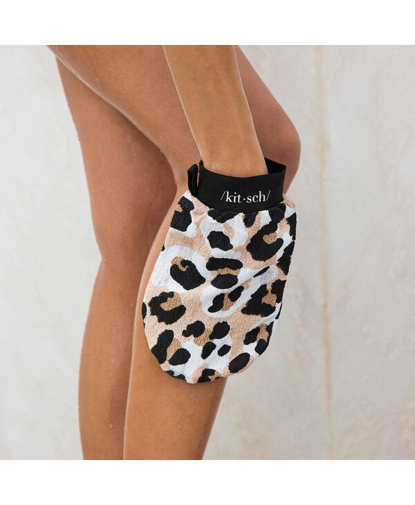 KITSCH Exfoliating Glove - Leopard