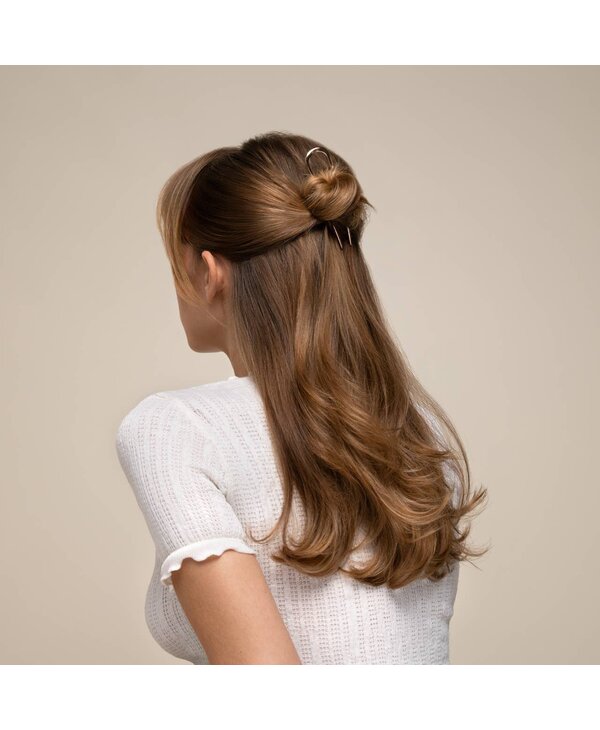 KITSCH Mini Metal French Hair Pin & Clips 3pc Set - Gold