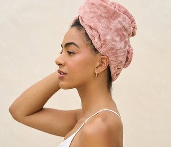 Terracotta Plush Microfiber Hair Towel Turban