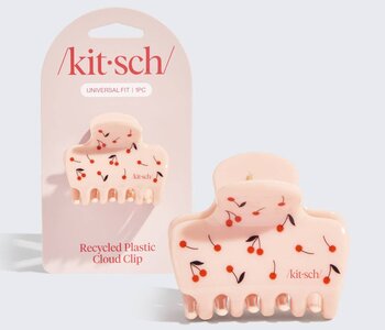 Medium Cloud Clip - Cherry Print