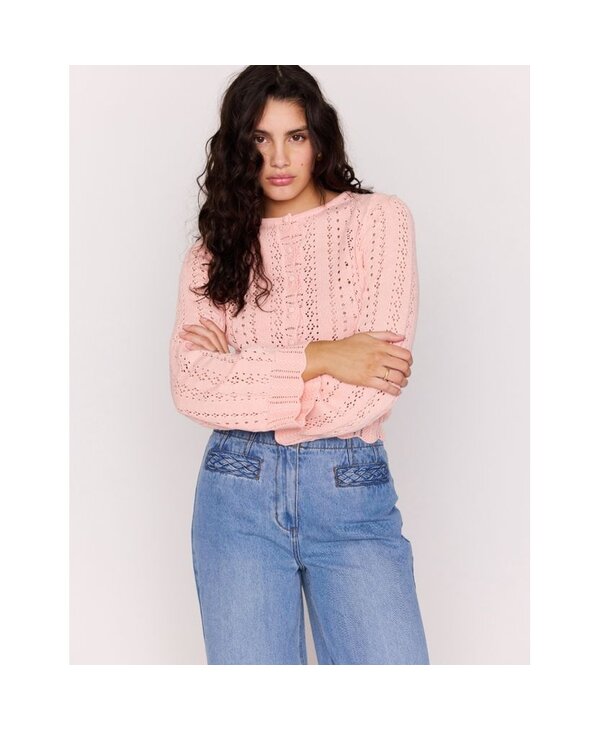 Mink Pink Sienna Pointelle Cardigan