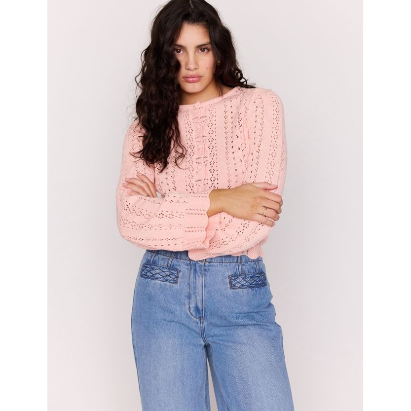 Mink Pink Sienna Pointelle Cardigan