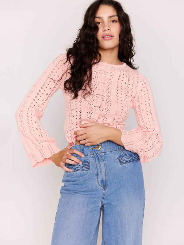 Mink Pink Sienna Pointelle Cardigan