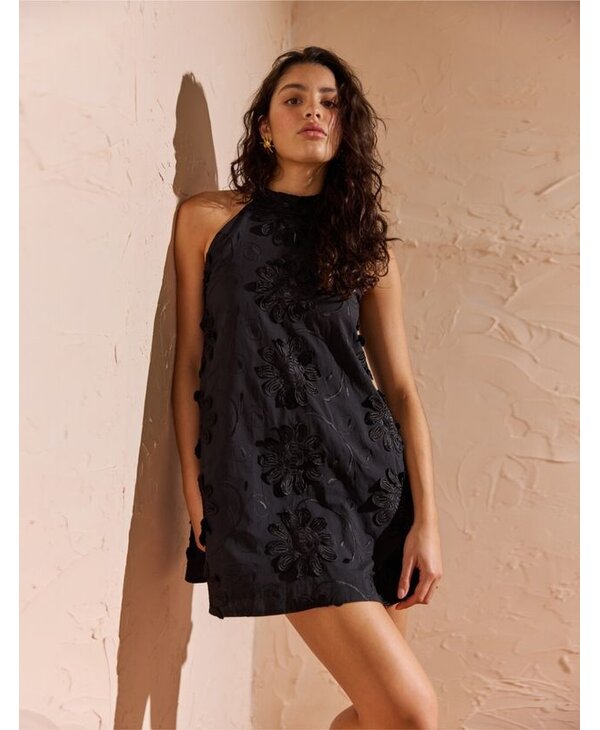 Mink Pink Roma High Neck Mini Dress