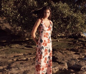 Arabella Bias Midi Dress