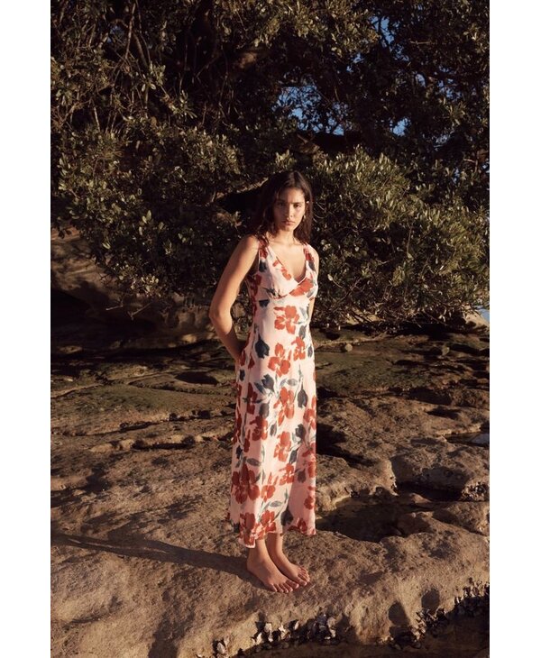 Mink Pink Arabella Bias Midi Dress