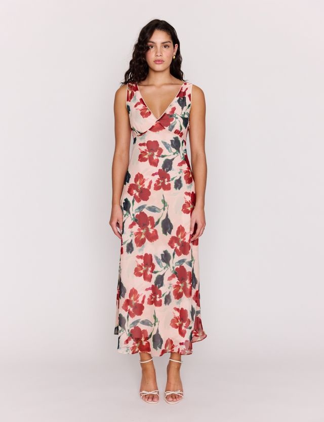 Mink Pink Arabella Bias Midi Dress