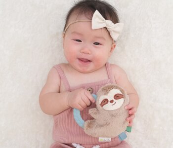Ritzy Rattle Pal Plush Teether, Sloth