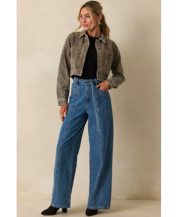 Mink Pink Tully Wide Leg Jeans