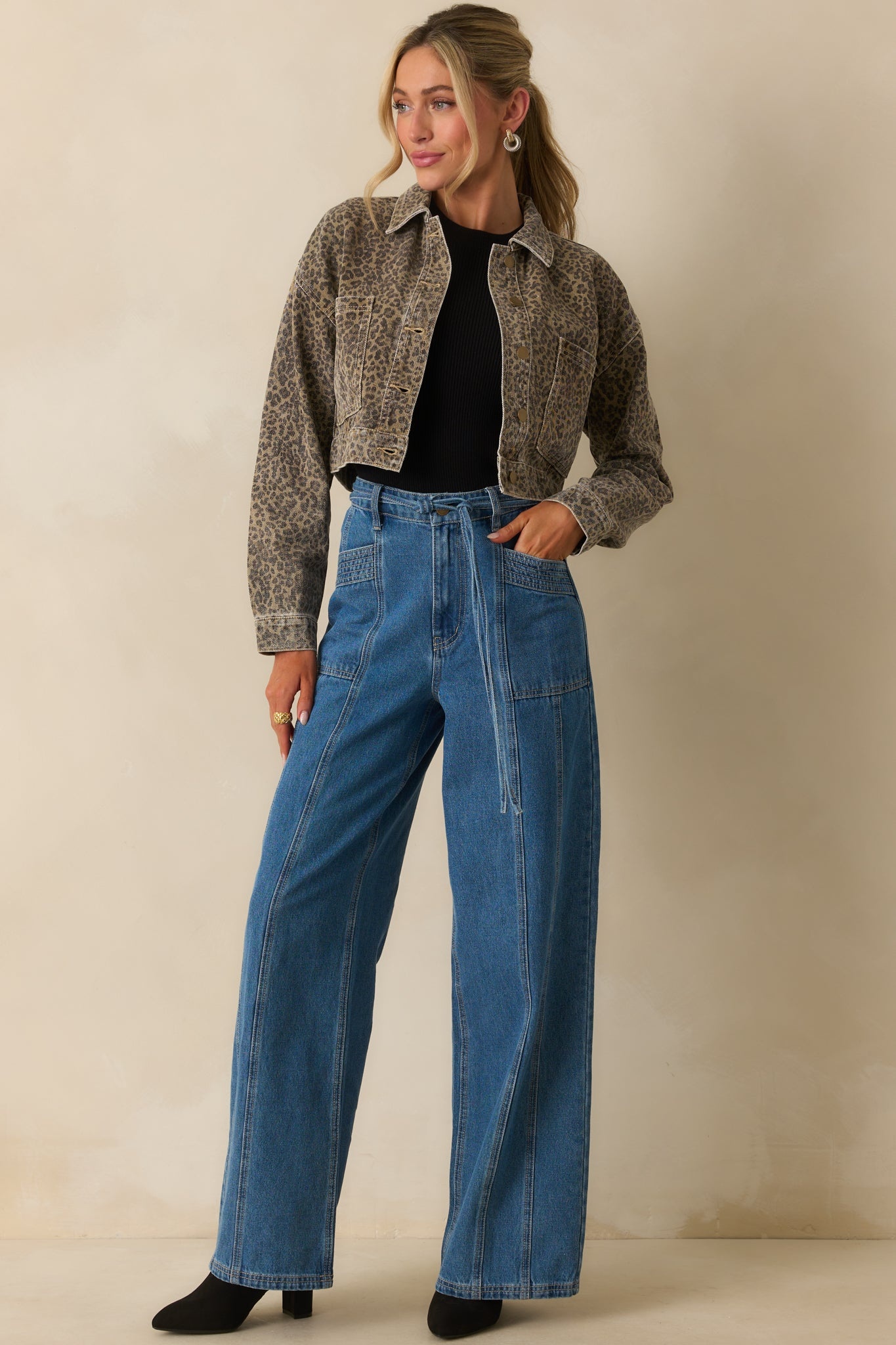 Mink Pink Tully Wide Leg Jeans
