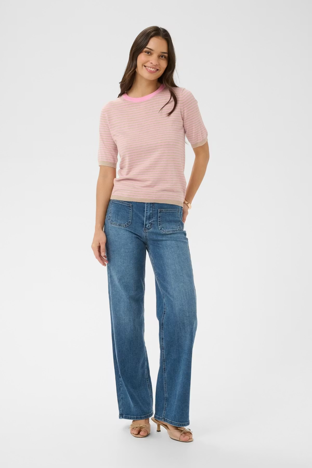 Kaffe KAlizza Narrow Striped Pullover