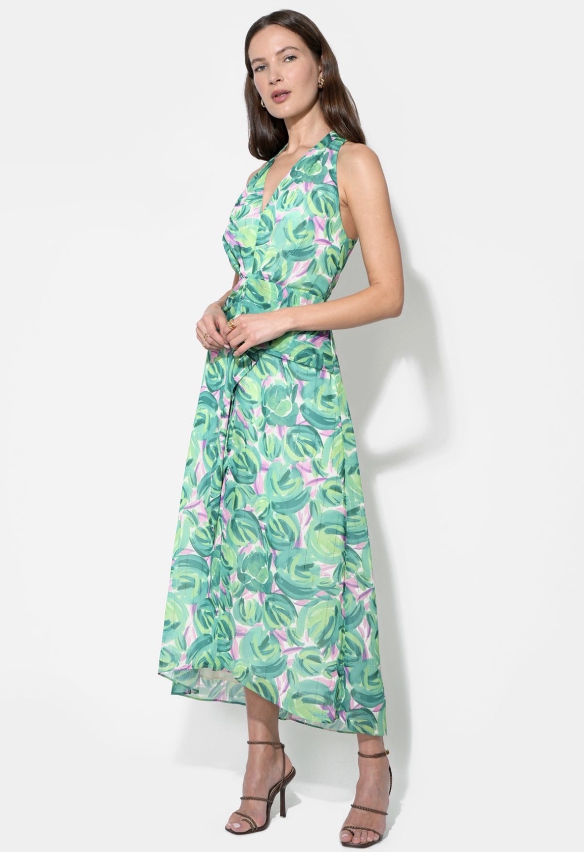 adelyn rae Margot Wrap Printed Maxi Dress