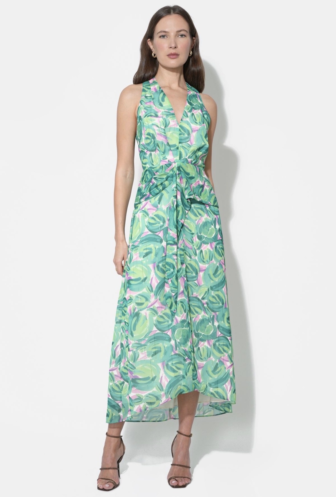 adelyn rae Margot Wrap Printed Maxi Dress