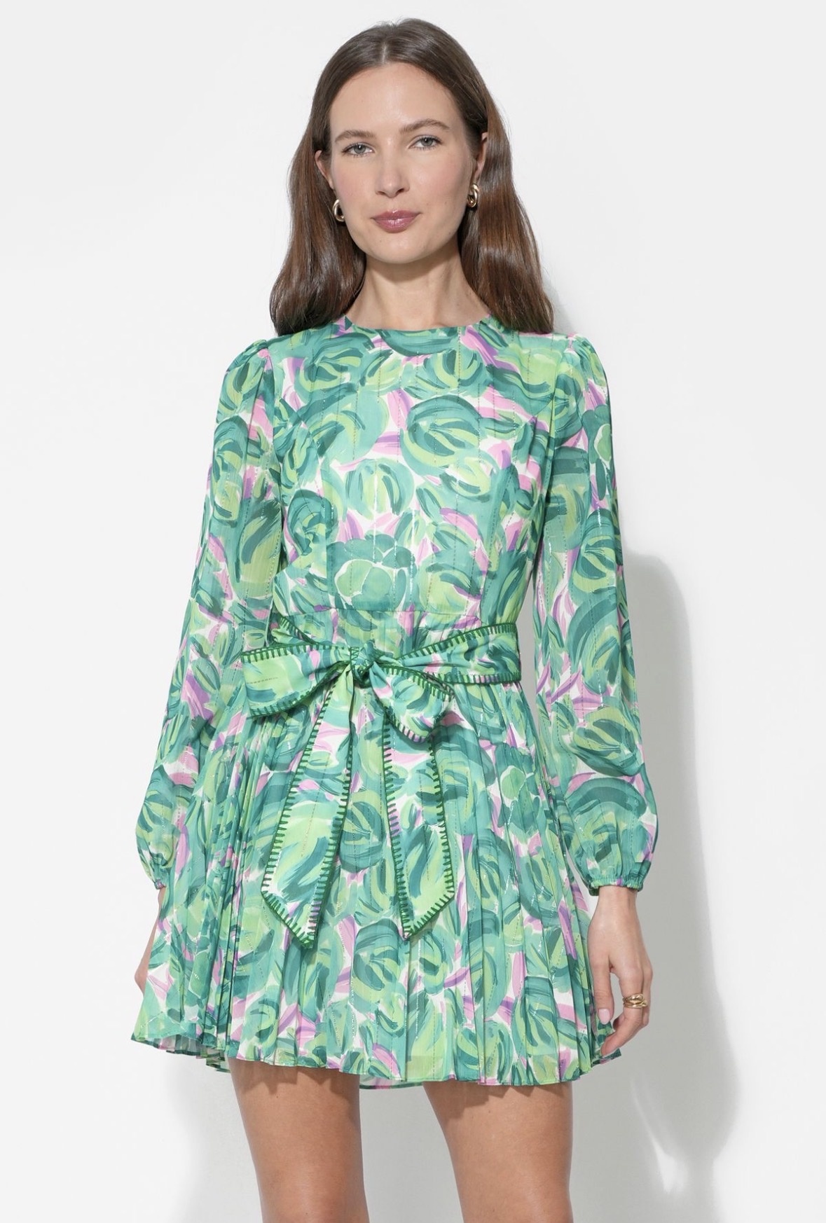 adelyn rae Rylee Pleated Mini Dress