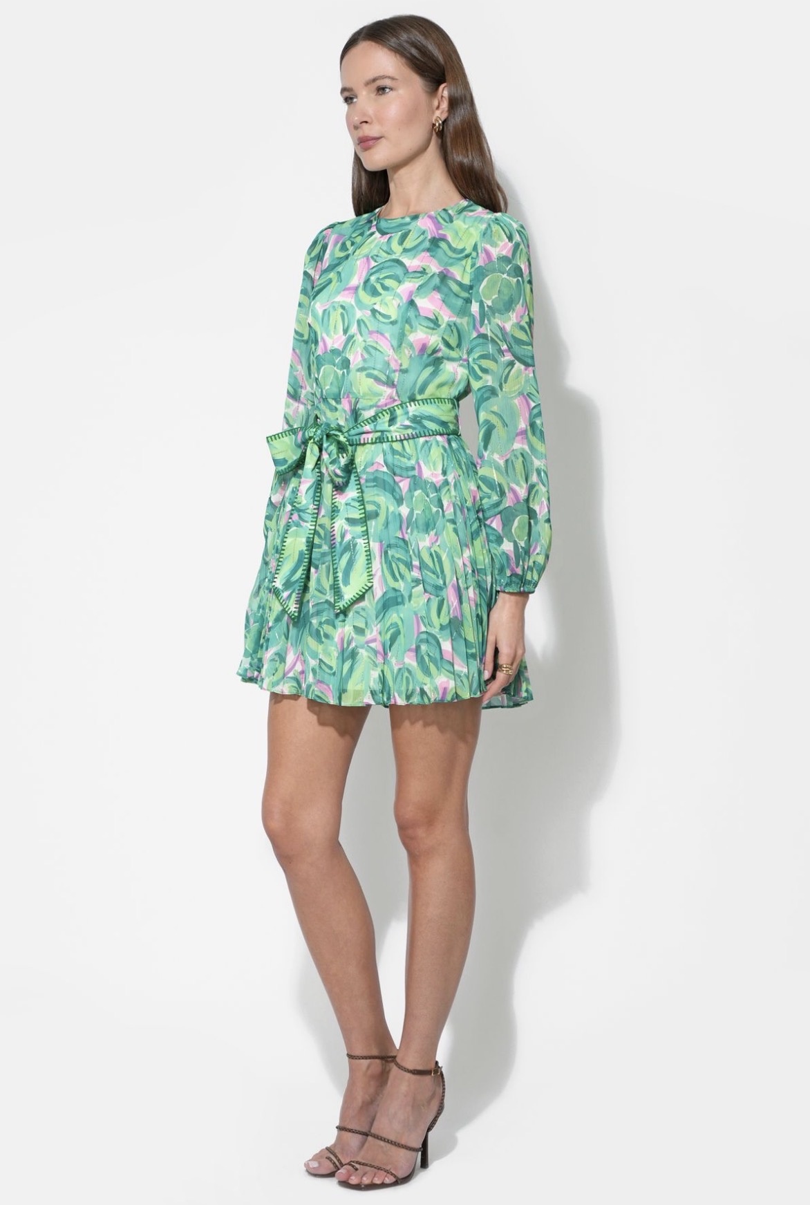 adelyn rae Rylee Pleated Mini Dress