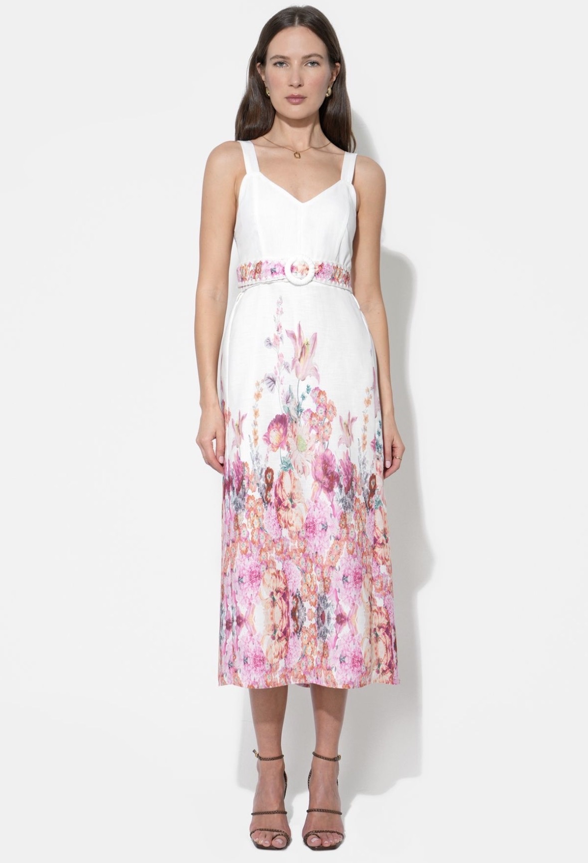 adelyn rae Remi Floral Midi Dress