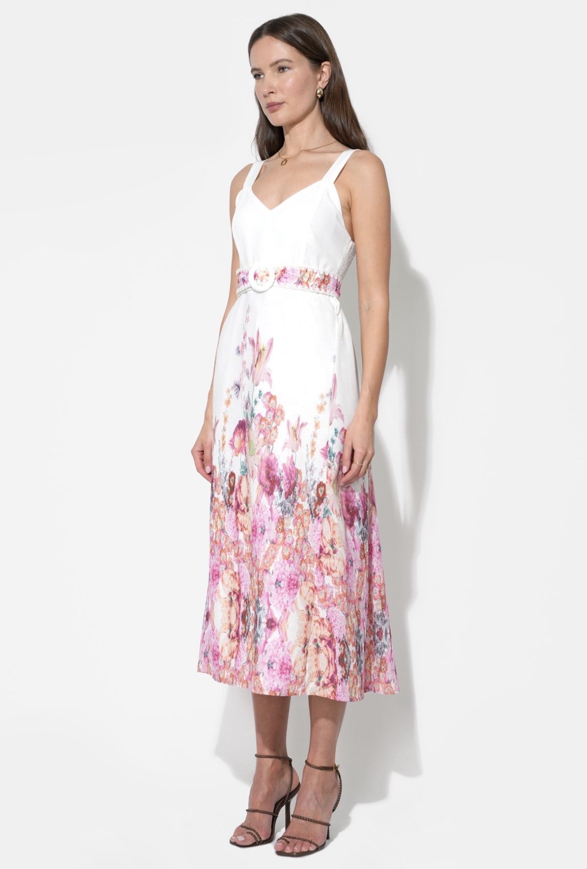 adelyn rae Remi Floral Midi Dress