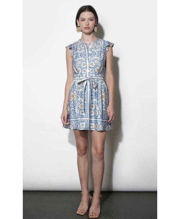 Greylin Bailey Flutter Sleeve Dress