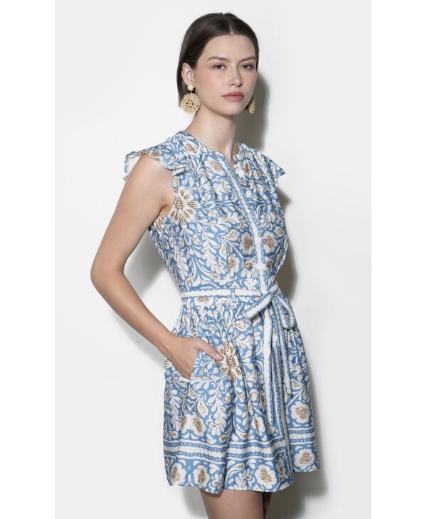 Greylin Bailey Flutter Sleeve Dress