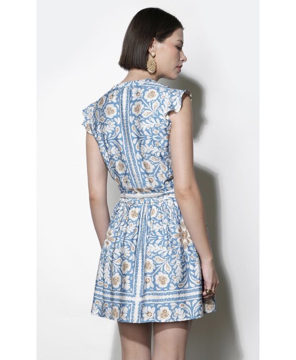 Greylin Bailey Flutter Sleeve Dress